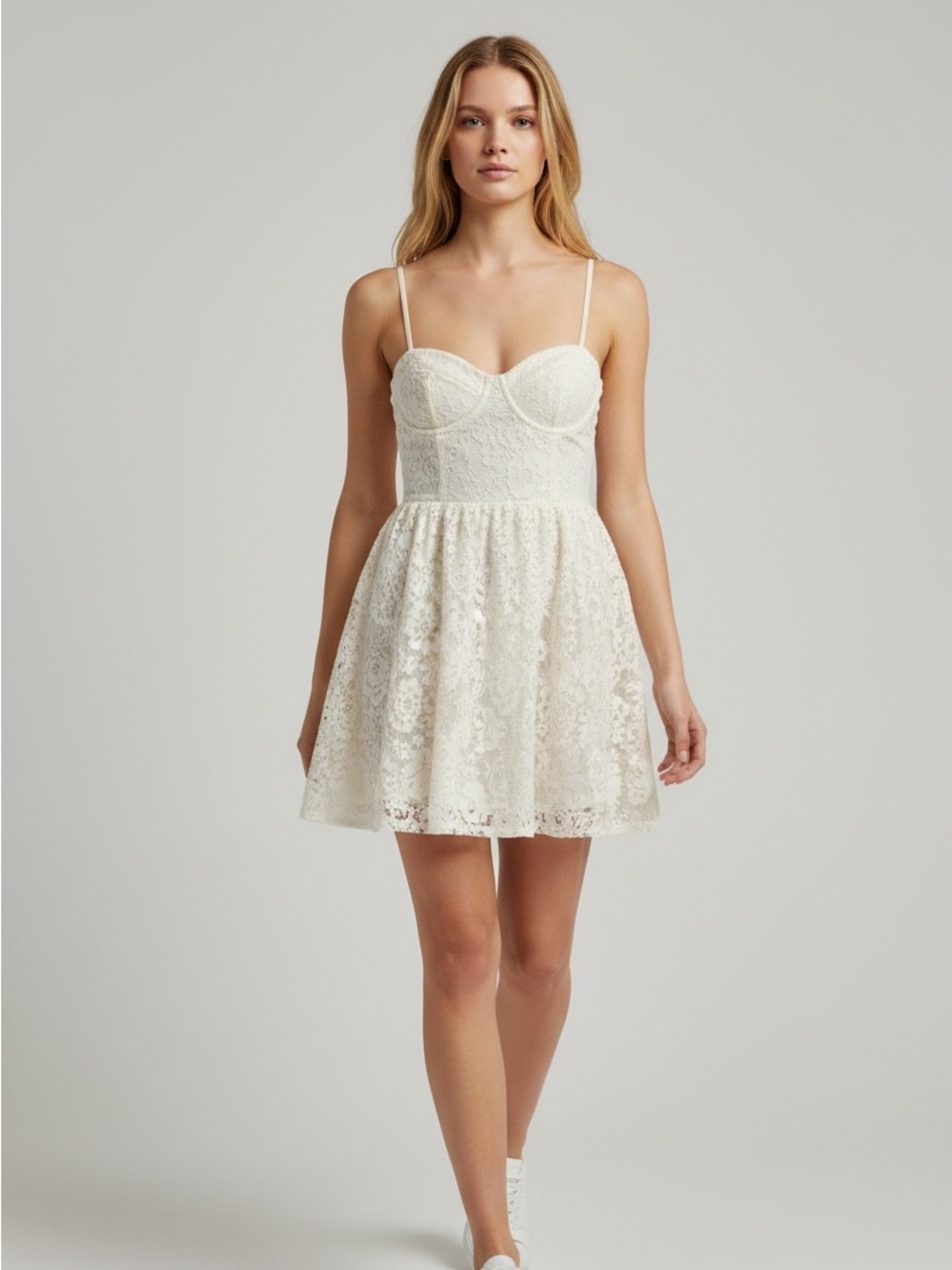 Abercrombie & Fitch Bustier & Lace Sundress Size Small